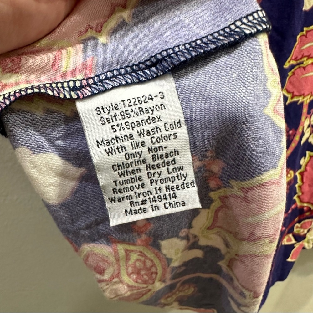 New Johnny Was Montreux Polo Swing Tunic Top‎ XS - Picture 4 of 8